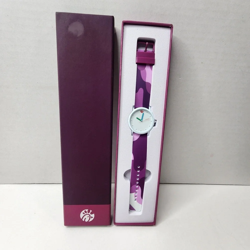 Chick-Fil-A Sauce Drip Analog Watch Polynesian Purple Limited Edition Rare NIB